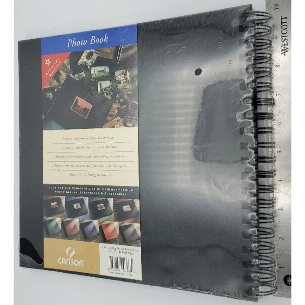 Acid Free‎ Photo Archival Album 40 Pgs Eiffel Tower 10x10in Corner Mounts Canson